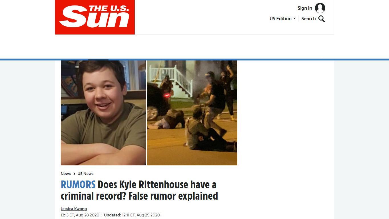 Does Kyle Rittenhouse have a criminal record? False rumor explained