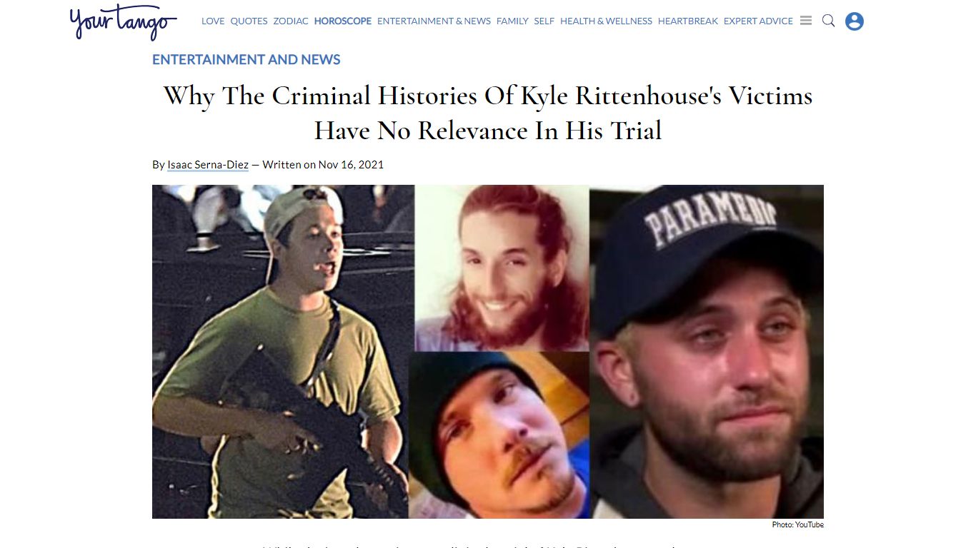 Why The Criminal Histories Of Kyle Rittenhouse's Victims Have No ...